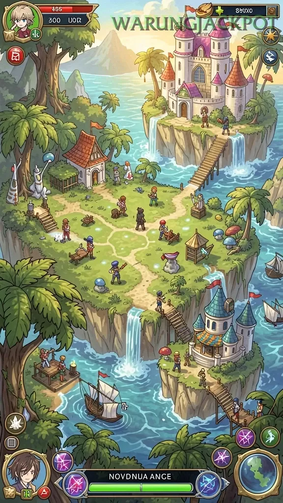 Galeri pratinjau visual warungjackpot build APK resmi terbaru